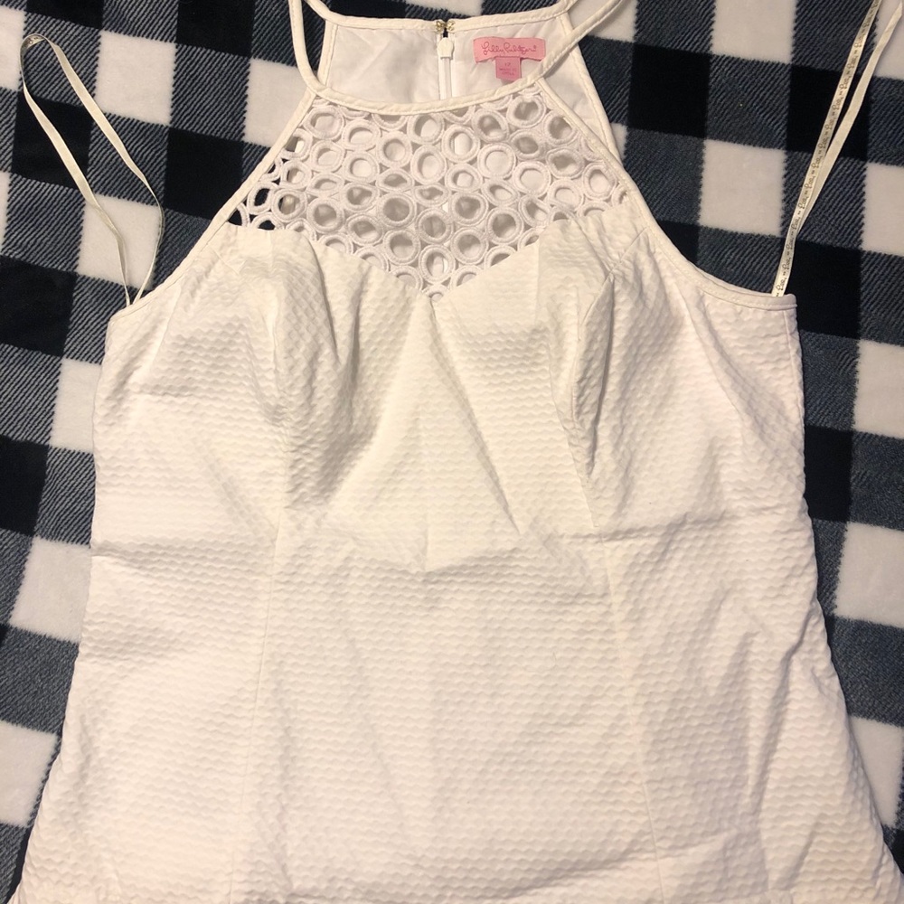White Lilly Pulitzer Tank Top